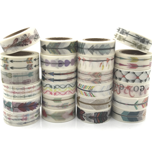 jiataihe Love arrow washi tape Album Scrapbook Adhesive Tape Masking Tape  DIY